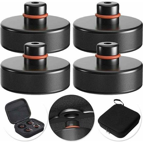 Soportes elevadores compatibles con Tesla Model 3/S/X/Y, 4 soportes de gato Tesla con 1 caja de almacenamiento, accesorios de elevación para vehículos Tesla (1/4)