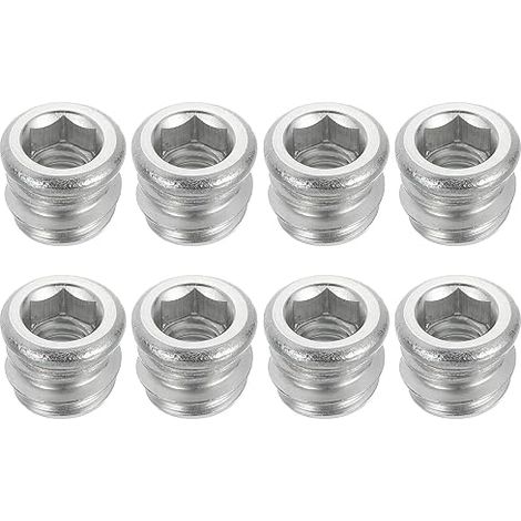 8Pcs Insert Filetés Écrous M6x10mm 304 Acier Inoxydable (1/5)