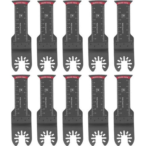 GARRYFIZH Lames de scie oscillantes universelles (1,25 po, 31 mm), lot de 10, pour couper le métal, le bois et le plastique