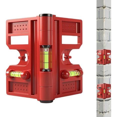 Niveau magnétique d’angle pour poteaux Outil de nivellement précis pour projets de bricolage et de construction, libelle fiable, outil de mesure professionnel (1/5)