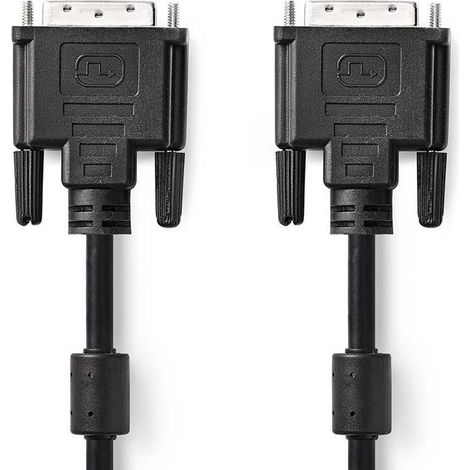 Cable dvi dvi d 241 pines macho dvi d 241 pines macho 2560x1600 niquelado 200 metros recto pvc negro caja
