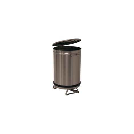 Bac à Déchets 50 L Inox Roulant