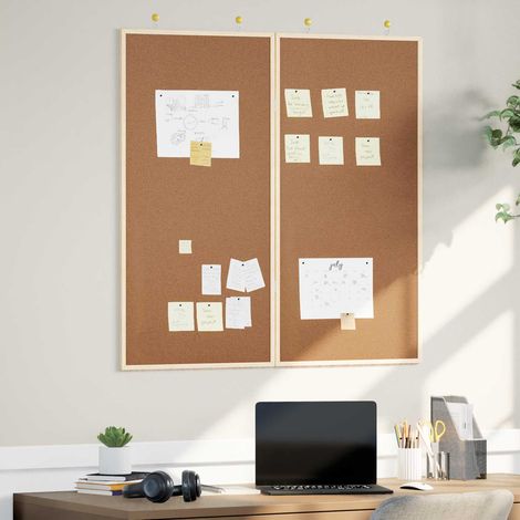 vidaXL Tablero de Anuncios 100 x 100 x 1,4 cm Madera maciza de pino (1/5)