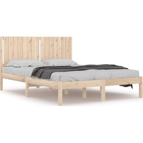 Maison Exclusive - Giroletto senza Materasso 160x200 cm in Legno Massello di Pino (1/5)