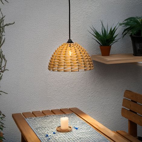 Solarleuchte Hängeleuchte Shinara 36x21cm warmweiß Akku Solarmodul IP44 102285