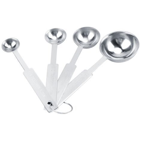 Cuillère Doseuse Lot de 4, Cuillère à Mesurer en Acier Inoxydable pour les Grains de Café et Divers Assaisonnements, Antirouille et Résistant à la Corrosion (1/5)