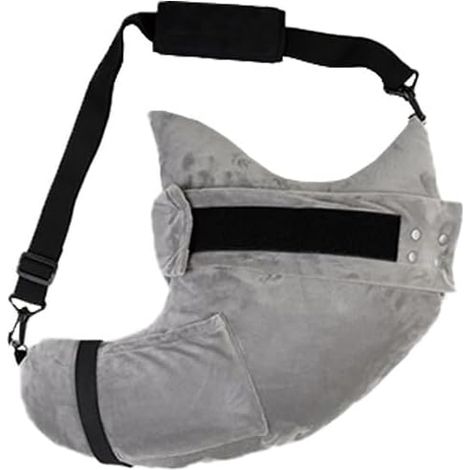 Almohada suave para el hombro, con bolsillos para brindar soporte al brazo y favorecer la recuperación, ideal para después de una cirugía.