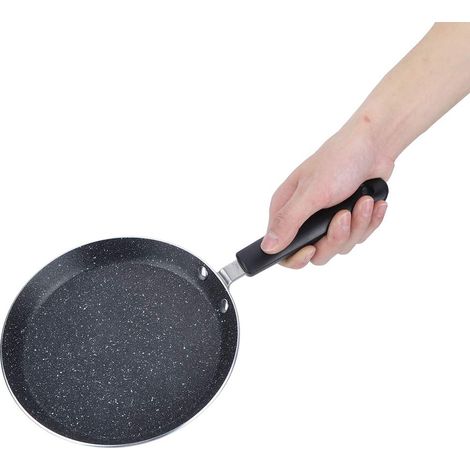 15cm/6inch Mini Poêle à Frire Pour Omelette, Crêpes et Oeuf au Plat - Compatible Induction, Portable Pour Camping (1/5)