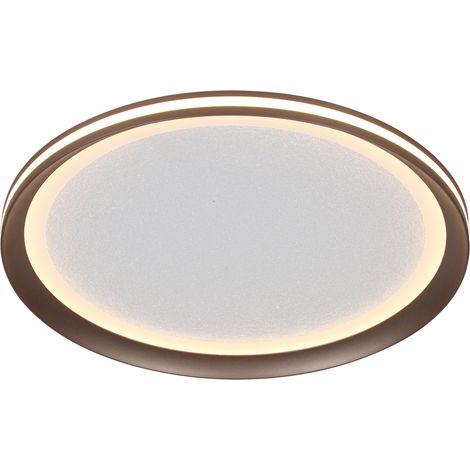 Plafoniera tonda caffè/bianco LED 24W Italux Artizo