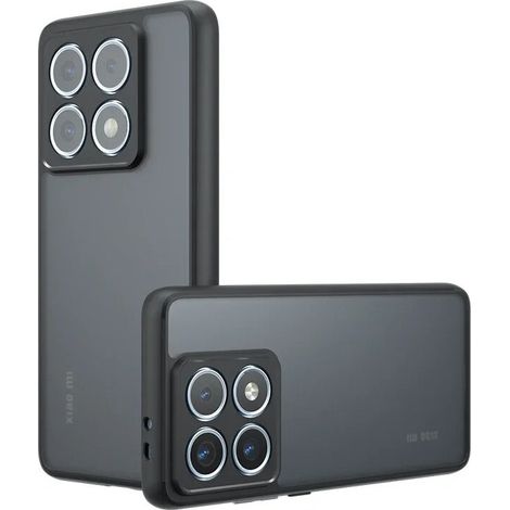 Hülle für Xiaomi 14T, Fusion Hybrid, transparent/schwarz (1/5)