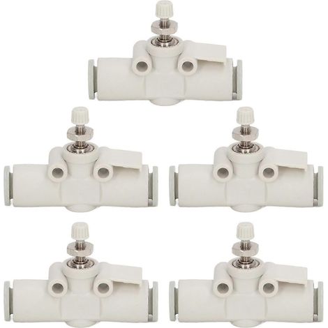 Stück Rohrdrosselventile, druckbeständiges PVC, gerade Inline-Luftstromregelung für 6 mm O