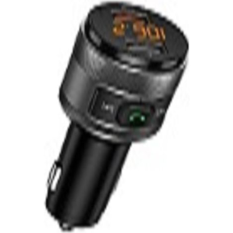 Lecteur MP3 Bluetooth pour voiture C57, clé USB 64 Go, kit mains libres avec récepteur FM et émetteur - Gris pomme (1/4)