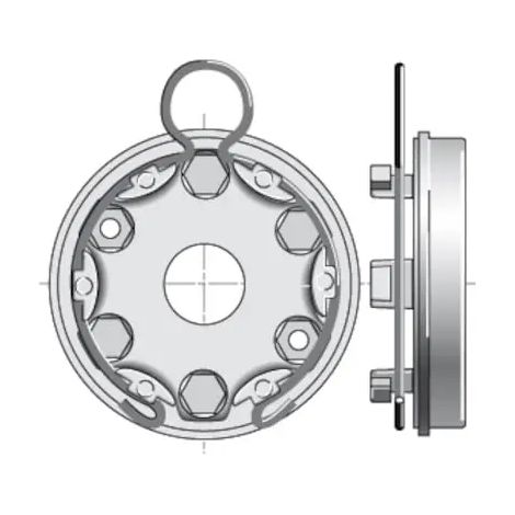 9420624 - Support Lt50/60 Entraxe 44 Somfy Ring