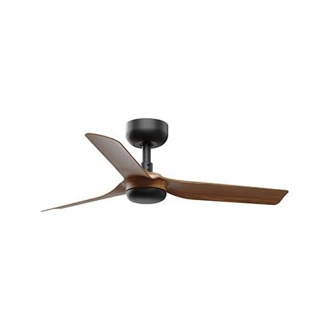 MINI PUNT S ventilatore senza luce nero/legno MINI PUNT S ventilatore con luce nero/legno