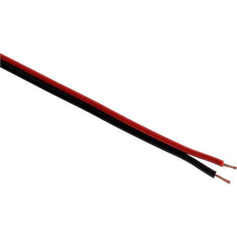 Câble audio HI-FI 2x0,35mm² Rouge - 5m - Zenitech