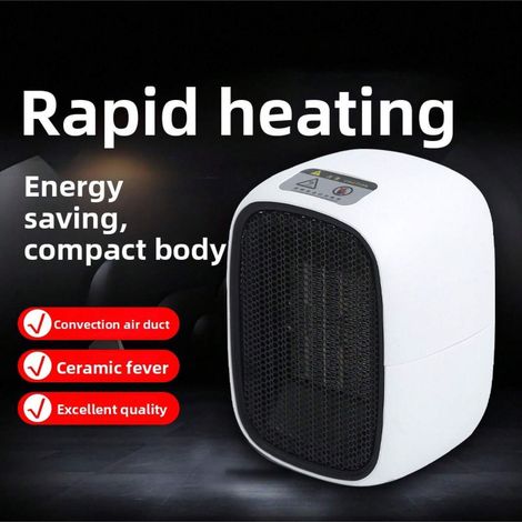 Chauffage d'appoint pour la maison, chauffe-mains, petit chauffe-pieds solaire, bureau, chambre, dortoir, petit ventilateur à chauffage rapide (1/5)
