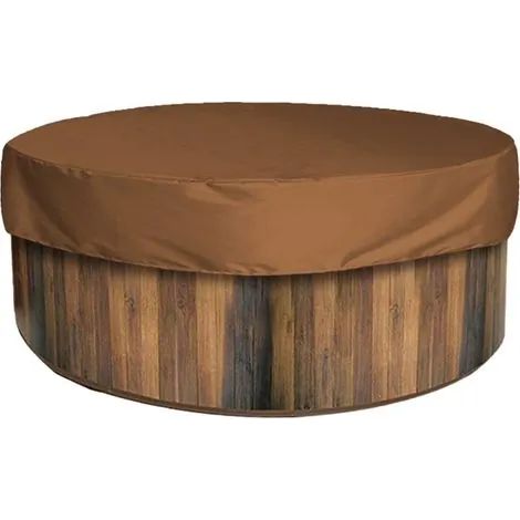 Couverture ronde pour piscine et spa, bâche de protection imperméable et résistante aux UV, noire 190 x 90 cm (1/3)