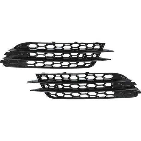 Calandre de phare antibrouillard avant gauche droite, 2 pièces, remplacement noir brillant pour A6 C7 2012 – 2015, Style RS6 (1/5)