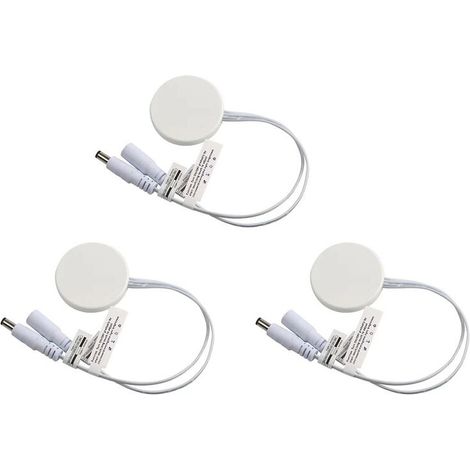 3x LED-Sensor-Touchschalter mit Holzpaneel, verdeckter Schalter, Touchschalter für weiße LED-Streifen (1/4)
