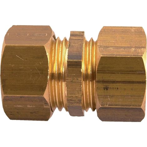 Garis D28006B raccordo biconico doppio in ottone 15x21 mm