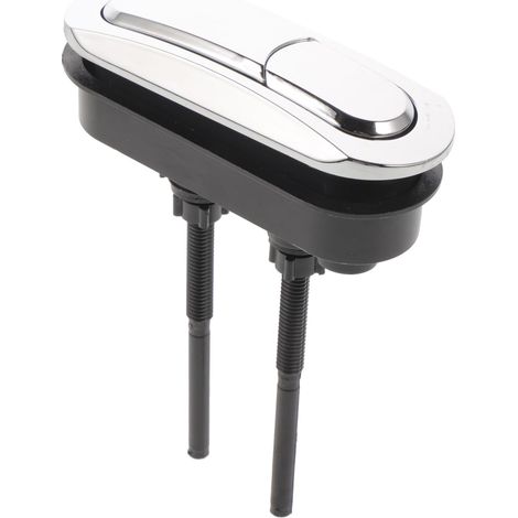 Bouton-poussoir Wc Ovale Abs Argenté (1/5)