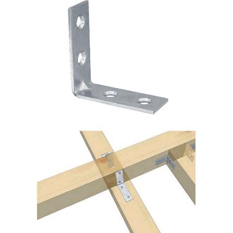 PIASTRINA AD ANGOLO PER ANCORAGGIO 40x40x15mm (10 pezzi)