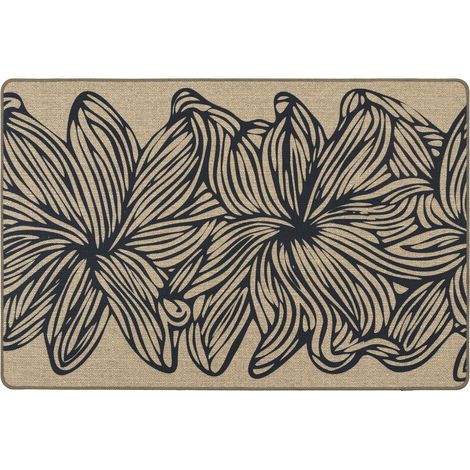 JVL Elegance Doormat, Flowers -  50x75cm (1/5)