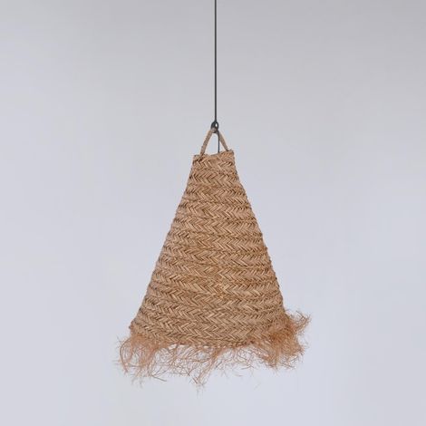 Lámpara Colgante De Fibras Naturales "NAM XL" - Negro