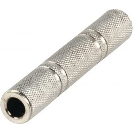 Adaptador audio mono JACK 6.35/H - JACK 6.35/H  Gris (1/5)
