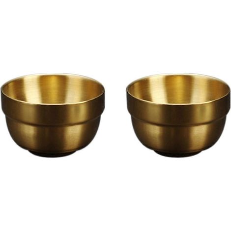 Verre à saké double paroi en acier inoxydable de 80 ml, mini verre à vin blanc, A-- (1/5)