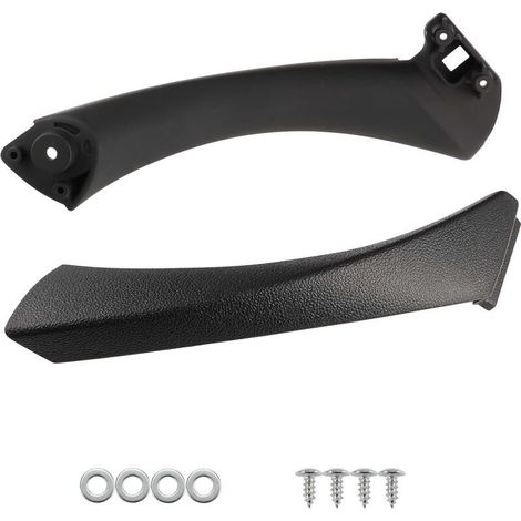 Lntyq Poignée de porte droite intérieure pour B-MW Série 3 E90 E91 2004-2012 51419150336 51417230850 Noir (1/5)