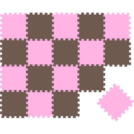 18 Teile Baby Kinder Puzzlematte ab Null - 30x30 Puzzle Spielmatte Krabbelmatte