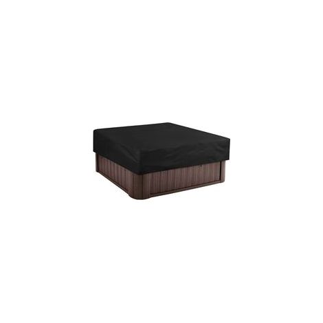 Couverture de spa carrée étanche en polyester 190T – Résistante aux UV – Cordon de serrage – Sac de rangement – 215x215x30cm – 7 tailles disponibles (1/2)