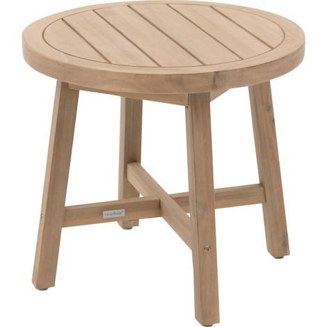Tavolino da giardino rotondo papouasie 55 x 50,8 cm in acacia - Hespéride