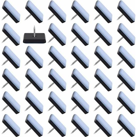 Patins Coulissants - 25 x 25 mm - En Téflon - Pour Meubles Mobiles - Lot de 50 (1/5)