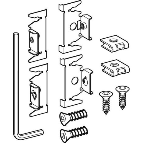Geberit Befestigungsmaterial für Sigma und Delta Betätigungsplatten, 241877001 (1/3)