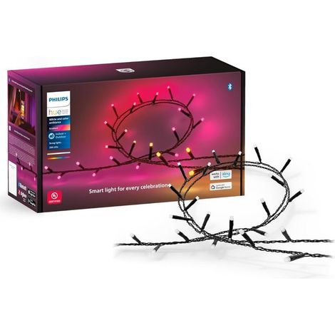Guirlande Lumineuse, 10 LED, 5 m, Secteur, Lumière Blanc Chaud, Décor Jardin, Terrasse, Extérieur, Balcon, Mariage, Noël, Fête, Patio, Clôture, Intérieur (1/5)