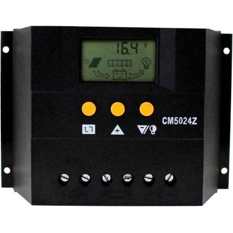 Regolatore carica solare fotovoltaico 50A LCD 12V /24V x pannello solare CM5024Z (1/3)