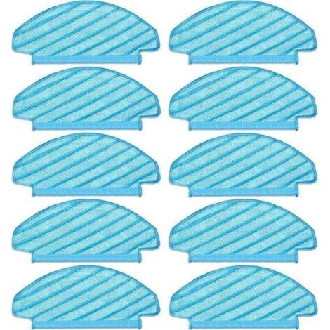 VURAHOME - (10 Pièces) N10 Tampons de Vadrouille Lavables et réutilisables , XU,pour Aspirateur ECOVACS DEEBOT OZMO N10/ N10 Plus/ T8/ T8+/ T8 AIV - (1/4)