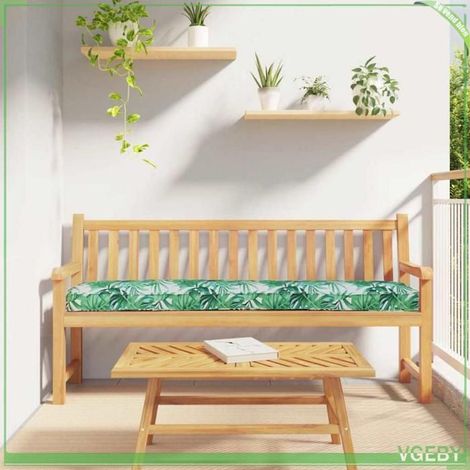 42001686 Coussin de palette Motif feuille 200 x 40 x 8 cm Tissu Oxford (1/5)