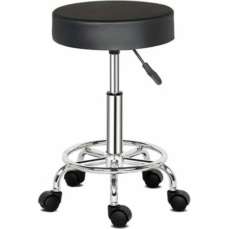 RHG Tabouret de Bureau, Tabouret à roulettes Rotation à 360°, pour Salon de Massage, Bureau, Clinique