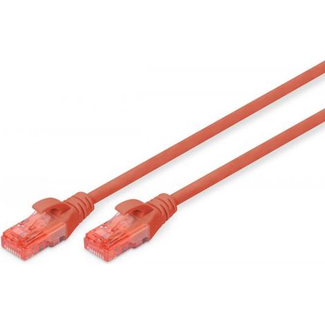 Cavo patch DIGITUS UTP cat. 6, 5 m, PVC rosso