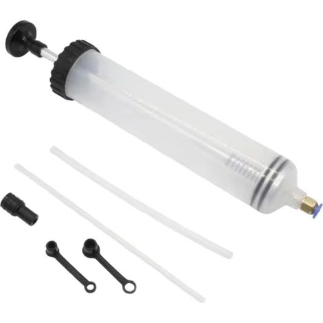 Pompe d'aspiration d'huile de 500 cc, avec tuyau d'un mètre, adaptée pour le liquide de frein, l'huile de transmission, le liquide de refroidissement, la pompe d'aspiration et d'injection d'huile (1/5)