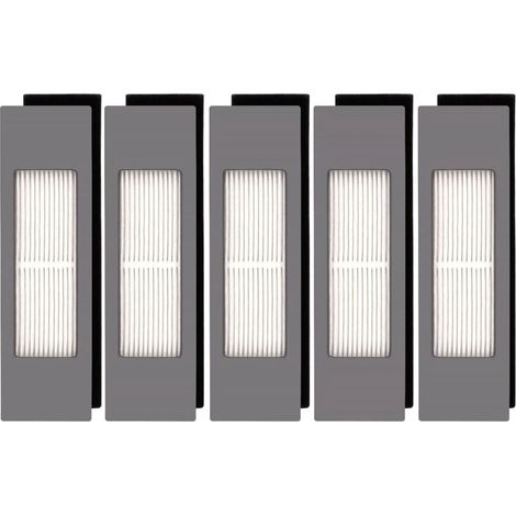(5 Stück) HEPA-Filter für Ecovacs DEEBOT OZMO 920 950 T8 AIVI Max T9 T5 N5 N7 N8+ N8 Pro Plus DX55 DX93 DJ65 Roboterstaubsauger, Roboterstaubsauger-Filterset, Ersatzteile, 5 Filter (1/4)