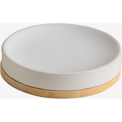 Portasapone in ceramica e bambù Elvan SKLUM