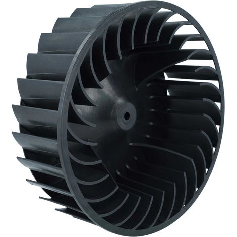 vhbw Lüfterrad kompatibel mit Bauknecht TRKAEXCELLENCE4590, TRKAEXCELLENCE4580 Trockner, Wäschetrockner - 17,8 cm Turbine Schwarz