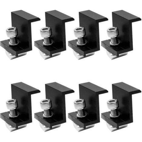 30-mm-Photovoltaikkomponenten, schwarze Seitencrimp-Panels, Montageteile für Solarmodule, Photovoltaik-Montagezubehör (1/4)