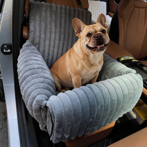 Herausnehmbarer Hundeautositz für kleine bis mittelgroße Hunde, waschbare Leine, Memory-Schaum-Polsterung (1/5)