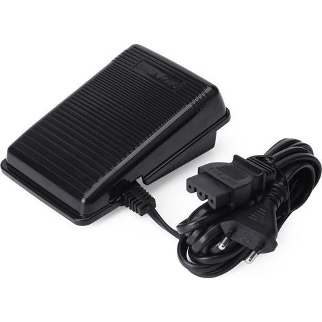 Sewing Machine Foot Pedal, Variable Speed Controller, Long Cord, EU Plug, Black (1/5)