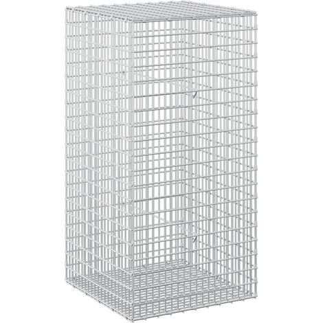 Gabione mit 5 mm Draht und 5x2,5 cm Maschen 50x50x100 cm vidaXL (1/5)